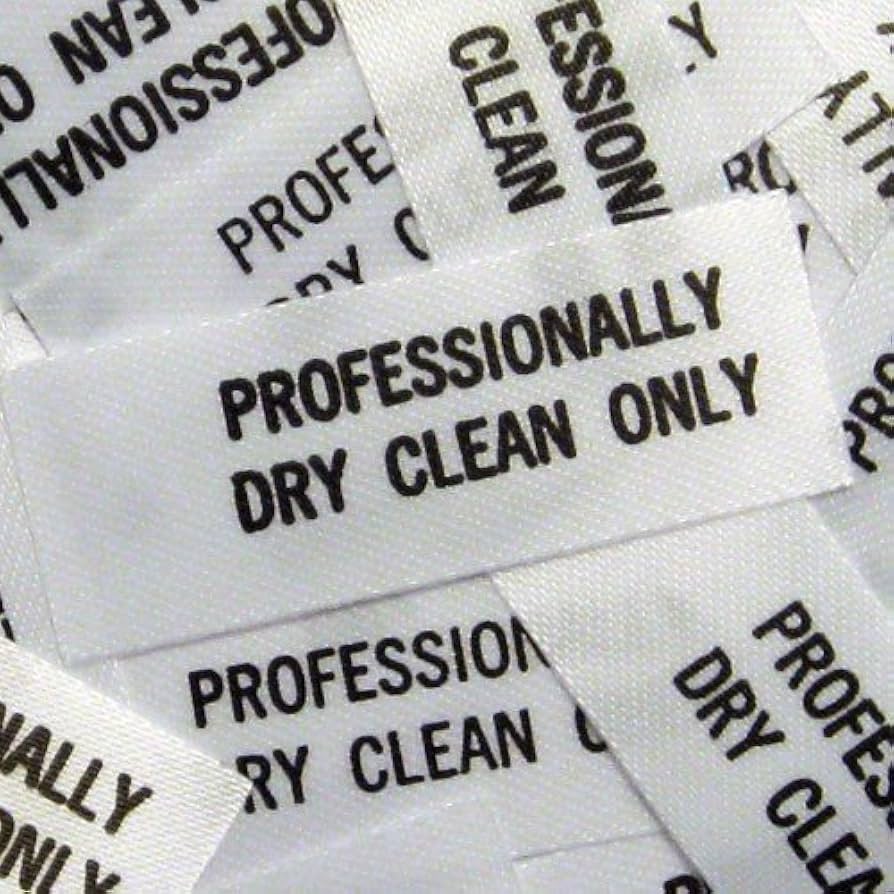 Dry clean only